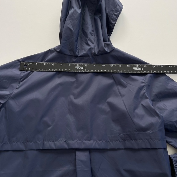 Columbia Unisex Kids Rain Jacket Sz XL 18-20 Navy Blue Windbreaker Light Hooded - Picture 7 of 11